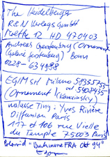 EGON ZIPPEL / Online Archive 1994 