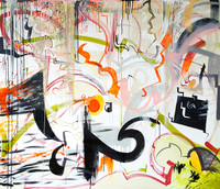 EGON ZIPPEL / Online Archive Ornamental / Technoid / Insectoid Acrylic, dispersion and household paint on canvas