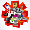 EGON ZIPPEL / Online Archive Devandalizing (in general) Stickers and signaling tape from NYC on canvas
