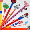 EGON ZIPPEL / Online Archive Devandalizing (in general) Stickers and signaling tape from NYC on canvas