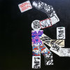 EGON ZIPPEL / Online Archive Devandalizing (in general) Stickers from NYC and acrylic paint on canvas
