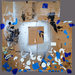 EGON ZIPPEL / Online Archive Devandalizing By-products Sticker fragments, tape, spray paint on cardboard