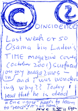 EGON ZIPPEL / Online Archive CR (coïncidence remarquable) or Synchronicity 