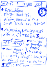 EGON ZIPPEL / Online Archive Ways I Made Money 