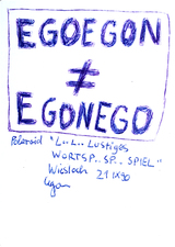EGON ZIPPEL / Online Archive Egon Poems 