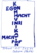 EGON ZIPPEL / Online Archive Egon Poems 