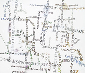 EGON ZIPPEL / Online Archive Corporate Name Paintings Acrylic on canvas
