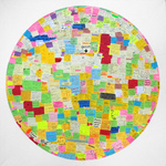 EGON ZIPPEL / Online Archive Self-Creating Drawings: Post-its Post-its on canvas