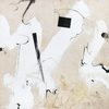 EGON ZIPPEL / Online Archive Ornamental / Technoid / Insectoid Household paint on distressed canvas