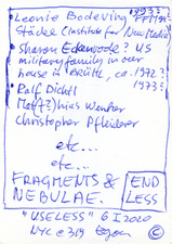 EGON ZIPPEL / Online Archive 2020 