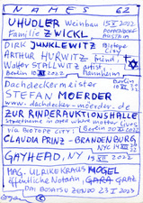 EGON ZIPPEL / Online Archive Names (real ones!) 
