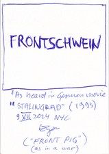 EGON ZIPPEL / Online Archive Pig Schwein Sau 
