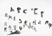 EGON ZIPPEL / Online Archive Blind Acrylic and marker pen on paper