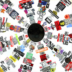 EGON ZIPPEL / Online Archive Devandalizing (in general) Stickers from NYC and household paint on canvas