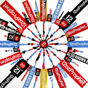 EGON ZIPPEL / Online Archive Devandalizing (in general) Stickers from NYC on canvas