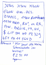 EGON ZIPPEL / Online Archive 1992 