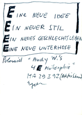 EGON ZIPPEL / Online Archive 1992 