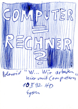 EGON ZIPPEL / Online Archive 1992 
