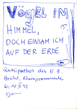 EGON ZIPPEL / Online Archive 1992 